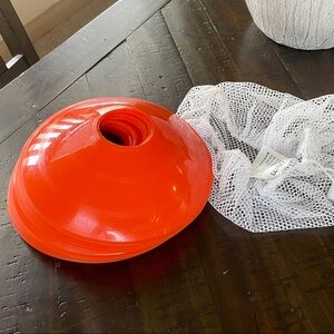 19 Orange Training Cones with White Mesh Bag